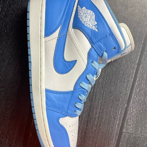 Jordan 1 Mid UNC 2013 US Mens Size 11.5 Nike North Carolina AJ1 Baby Blue - Picture 8 of 12